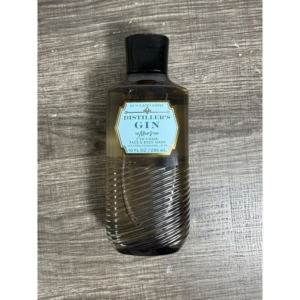 BATH & BODY WORKS Men's DISTILLER'S GIN 3-in-1 HAIR Face BODY WASH Sealed